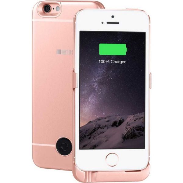 Чехол-аккумулятор InterStep [45547] 2200 mAh для iPhone 5/5S/SE, розовый