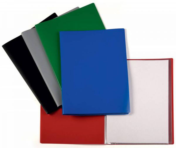 Папка с 10 прозрач. вкладышами Бюрократ EC10black А4 пластик 0.4мм черный